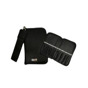 ESTUCHE CON CIERRO COLOR NEGRO