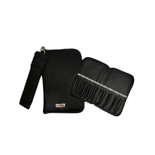 ESTUCHE CON CIERRO COLOR NEGRO