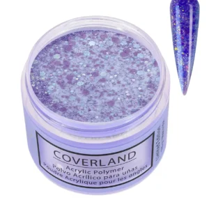 Coverland Acrylic Powder 1.5 oz “Amethyst Stars” Purple – Limited Edition