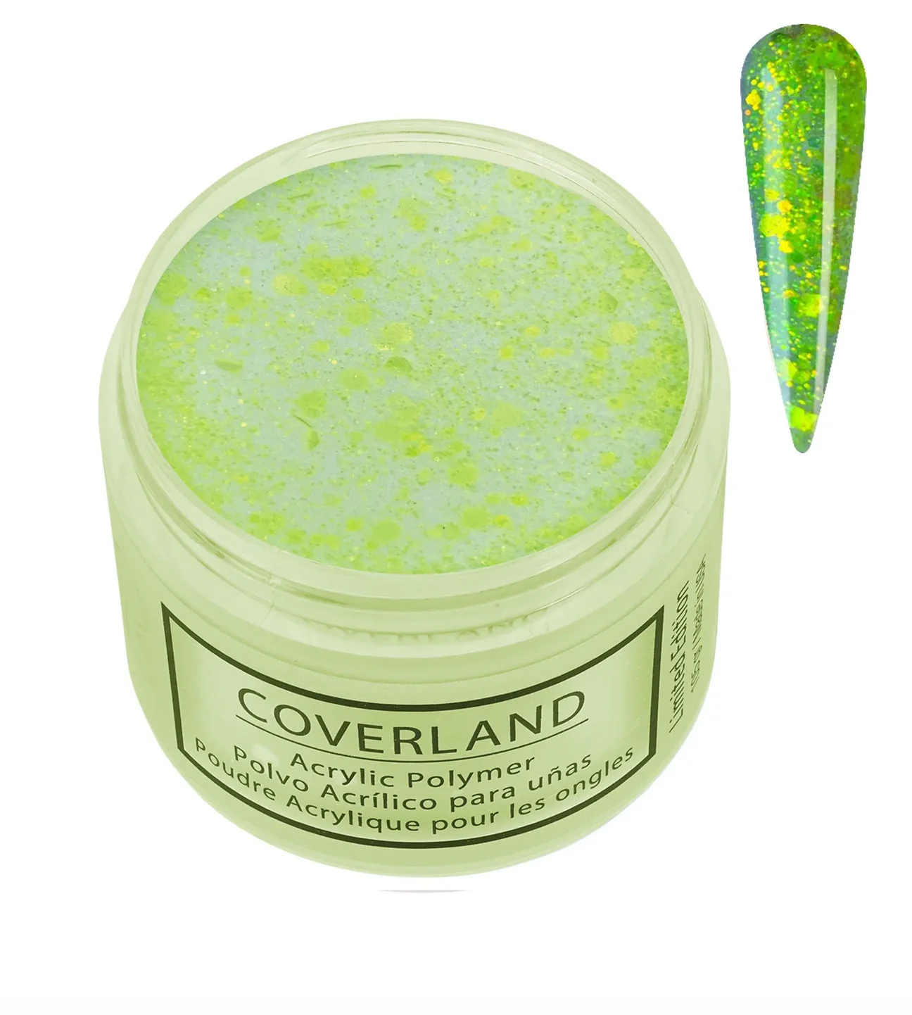 Coverland Acrylic Powder 1.5 oz “Electric Yellow” Yellow – Limited Edition