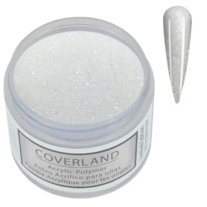 Coverland Acrylic Powder 1.5 oz “Frosted Diamonds” White – Limited Edition