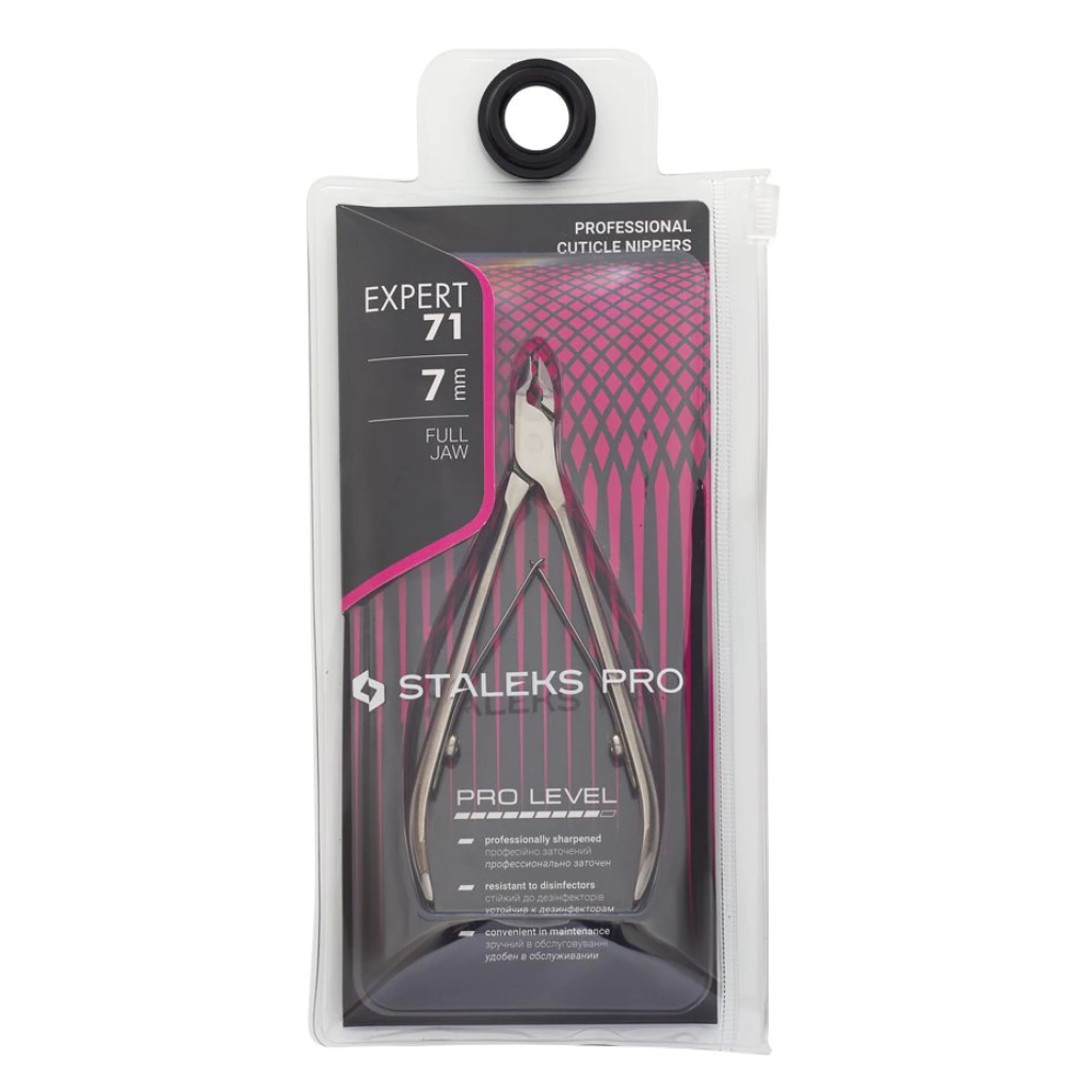 Alicate Staleks Expert 71 Cutícula Hoja 7mm
