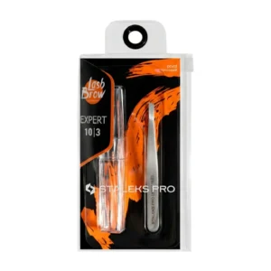 Pinza cejas Staleks Expert 10/3 biselada ancha
