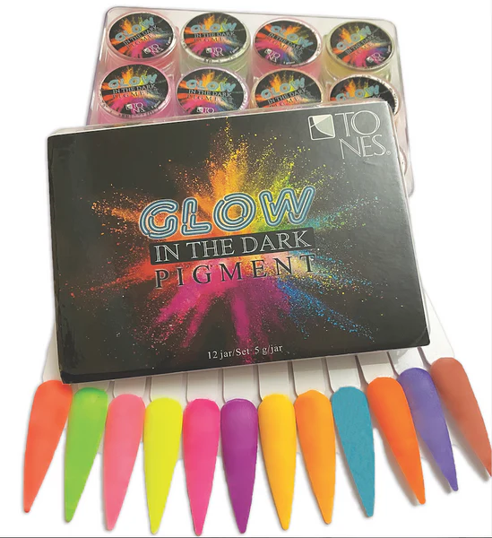 Tones Glow In The Dark Pigmentos Kit 12 Unidades